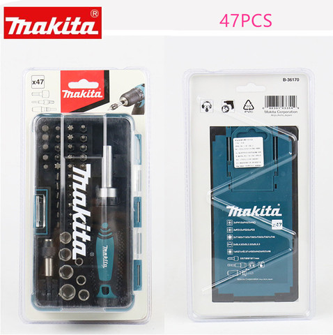 Makita-B-36170, llave de carraca y Juego de puntas de destornillador, 47 piezas ► Foto 1/4