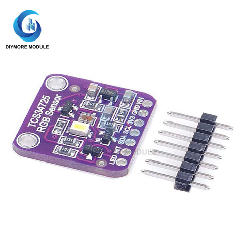 Módulo de Sensor de Color RGB TCS34725 34725, filtro de bloqueo IR, Sensor de luz RGB, placa PCB de reconocimiento para desarrollo Arduino ► Foto 1/5