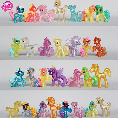 Figuras de acción de My Little poni, colección Original de cristal Empire Rainbow, ponis brillantes, muñecas para niñas, regalo de cumpleaños ► Foto 1/5