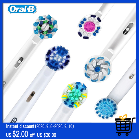 Genuino dientes oral b Cepillos cabeza reemplazable Cepillos jefes para oral b Tipo de rotación Cepillos de dientes eléctricos cabezales de repuesto ► Foto 1/6