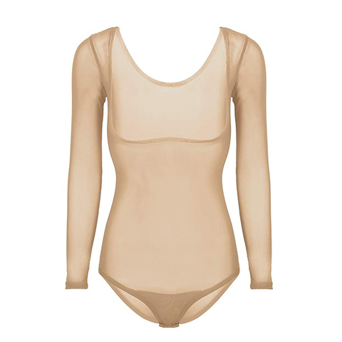 Una Pieza Dancewear Leotardo Bellydance Accesorios Mujeres Body de Manga Larga Que Basa La Camisa Tops de Danza Del Vientre ► Foto 1/6