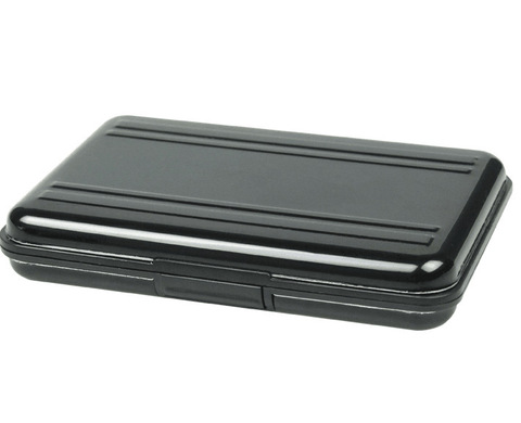 Nueva caja de tarjeta de memoria de aluminio negra portátil 16 ranuras (8 + 8) para Micro SD/SDHC/SDXC tarjetero nuevo estuche para tarjetas ► Foto 1/5