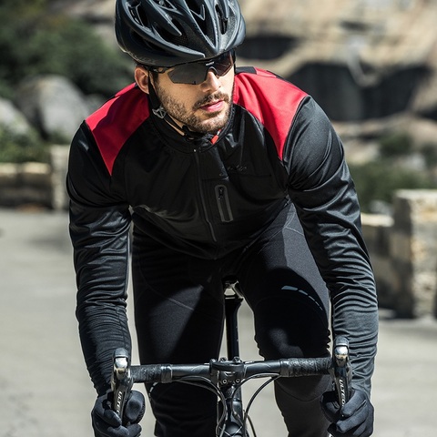 Santic hombres ciclismo chaqueta de otoño e invierno a prueba de viento chaquetas MTB abrigo caliente comodidad transpirable ropa tamaño asiático KC6104 ► Foto 1/6