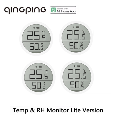 Qingping-termómetro con Bluetooth, higrómetro, Sensor de temperatura y humedad, almacenamiento de datos, pantalla de tinta LCD, edición Lite ► Foto 1/6