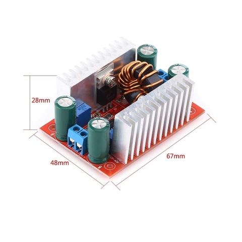 Fuente de alimentación de corriente constante, convertidor de aumento de 15A, CC de 400W, controlador LED de 8,5-50V a 10-60V, módulo de aumento de cargador de voltaje ► Foto 1/4