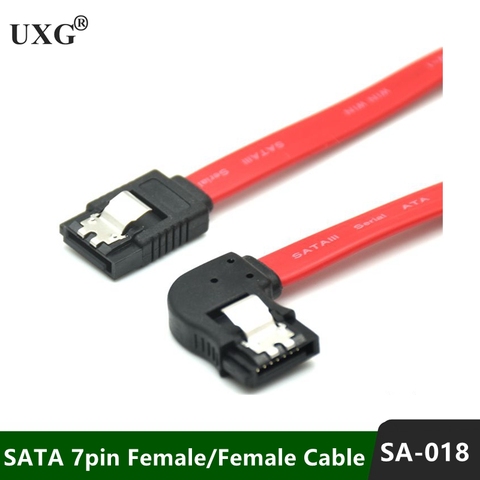 SATA Cable 3,0 a disco duro SSD HDD Sata 3 90 grados de ángulo recto Cable para Asus MSI Gigabyte Cable de placa base Sata 45cm ► Foto 1/6