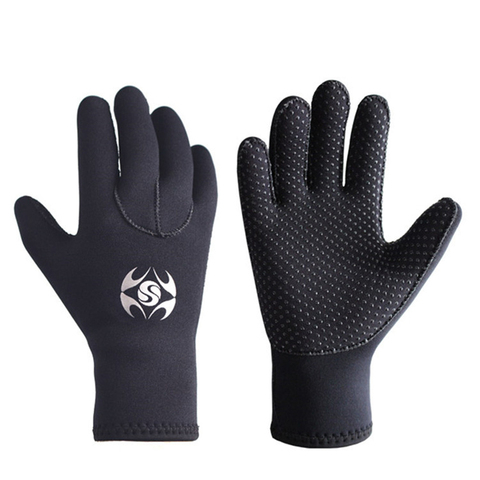 Guantes de buceo de 3MM para hombre y mujer, manoplas de neopreno antideslizantes, cálidos, para buceo, Buceo, subacuática ► Foto 1/6