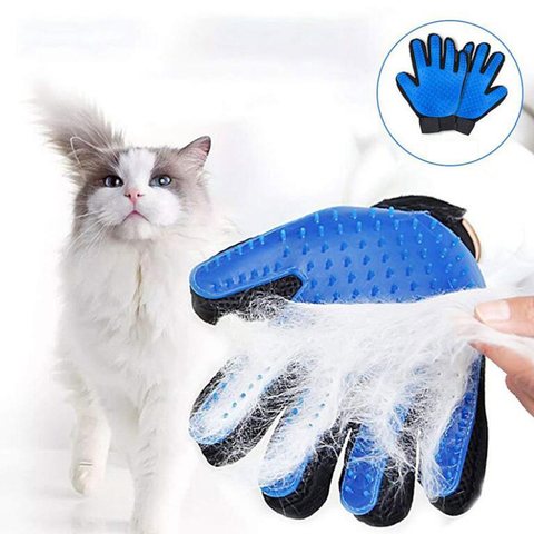 Guantes de silicona para cuidado de gatos, guantes de belleza para mascotas, perros, cepillo, dedos, suaves y eficiente ► Foto 1/6