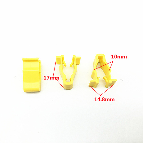 Clip de ajuste para rueda de coche, Clip de ajuste fijo para Honda Civic CRV HRV, remaches amarillos para salpicadero, 90601-SMG-003, 50 Uds. ► Foto 1/4