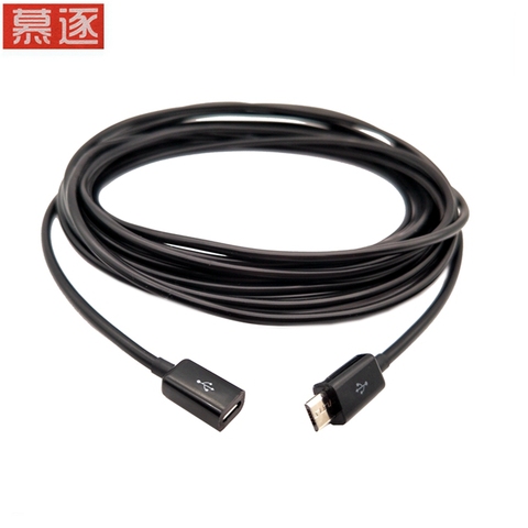 Cable extensor de datos de carga, conector largo de 1m, Micro USB 2,0 B, 5 pines, macho a hembra, M/F, 0,1 m a 1 ► Foto 1/6