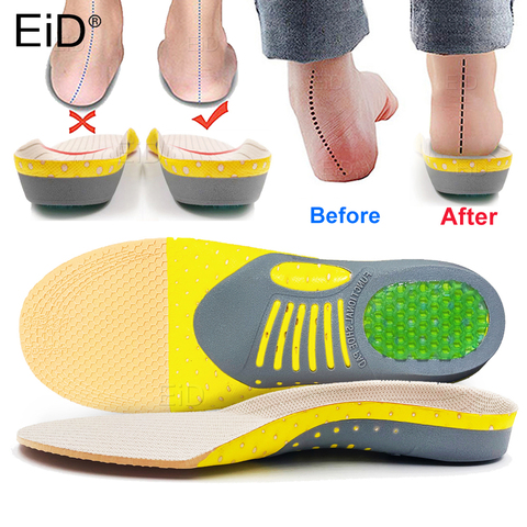 Plantillas de Gel ortopédico Premium para la salud del pie, almohadilla de suela plana para zapatos, almohadilla de apoyo para arco para fascitis Plantar, Unisex ► Foto 1/6