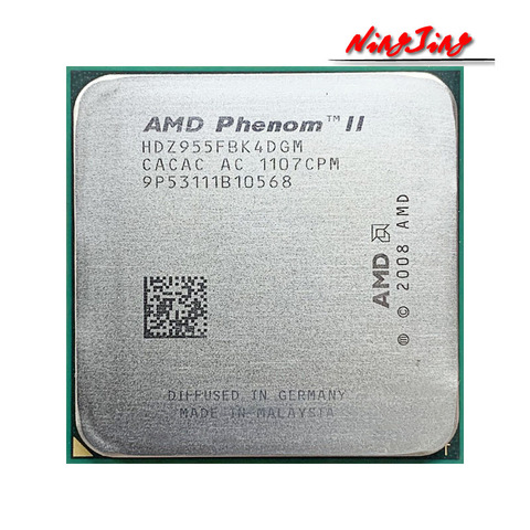AMD Phenom II X4 955, 955 de 3,2 GHz CPU Quad-Core procesador 125W HDZ955FBK4DGM / HDX955FBK4DGI / HDZ955FBK4DGI hembra AM3 ► Foto 1/1