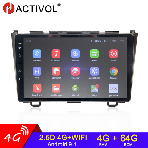 4G + 64G Android 9,0 2 din coche Radio audio navegación GPS para Honda CRV CR - V 3 a 2006-2012 indefinido auto radio accesorios de coche ► Foto 1/6