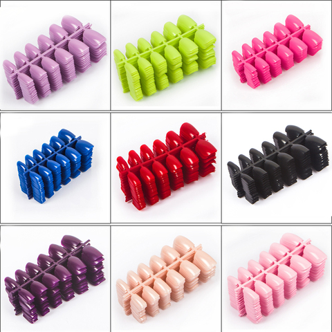 600 unids/pack de la cubierta completa de uñas forma cuadrada uñas falsas consejos 10 tamaños corto de Ongles falso uñas para diseños de uñas de arte ► Foto 1/6