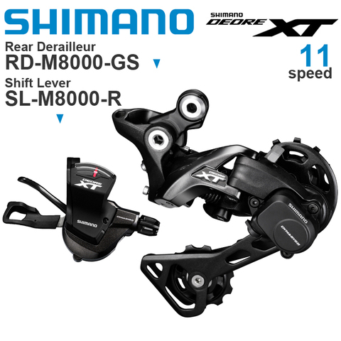 SHIMANO-palanca de cambios DEORE XT M8000 11v 11 velocidades SL M8000, desviador trasero GS SGS SHADOW RD, piezas originales para bicicleta de montaña ► Foto 1/2