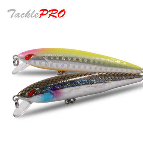 TacklePRO-señuelos de agua dulce y salada M50, cebos flotantes Jerkbait, pececillos pequeños, anzuelos bajo de manivela, Mustad, aparejos de Lucio, 7cm, 5g de profundidad, 1m ► Foto 1/6