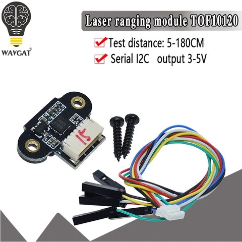 Módulo de Sensor de rango láser ToF10120, Sensor de distancia de 10-180cm, interfaz RS232, Arduino TOF05140 UART I2C, salida de 3-5V ► Foto 1/6