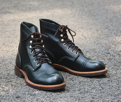 Botas retro para hombre, zapatos de seguridad hechos a mano para exteriores, para viaje, caza, con capucha, marrón y negro, para invierno ► Foto 1/6