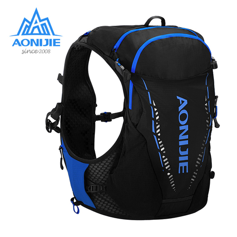 AONIJIE-mochila negra ultraligera, paquete de hidratación de 10L, con botella de agua gratis, para correr, Maratón, C9103 ► Foto 1/6