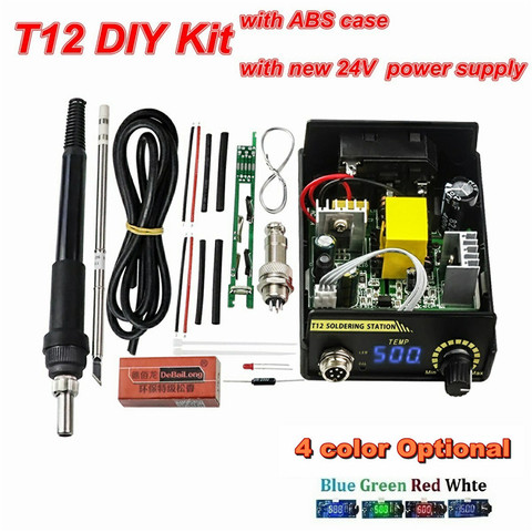 2022, unidad eléctrica, estación de soldadura de hierro Digital, Kits de controlador de temperatura para MANGO HAKKO T12, kits DIY, interruptor de vibración LED ► Foto 1/6