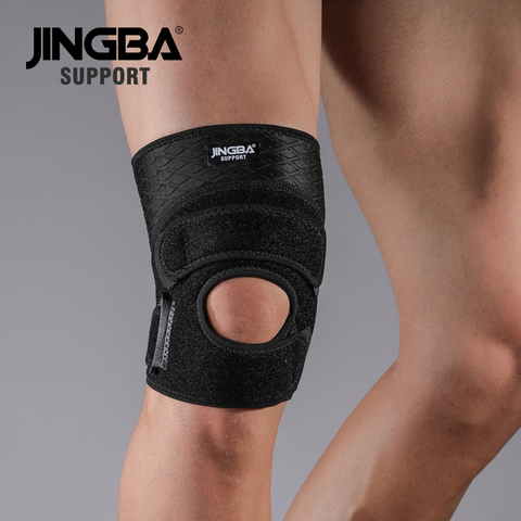 JINGBA soporte ajustable Fitness rodilla almohadillas voleibol deportes rodilla soporte, Cinturón de sujeción corriendo Protector de la rodilla de la rótula ► Foto 1/6