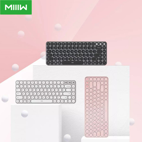 Xiaomi MIIIW-teclado Mini con Bluetooth, modo Dual, 85 teclas, 2,4 GHz, teclado inalámbrico multisistema para oficina, ordenador, portátil y tableta ► Foto 1/6