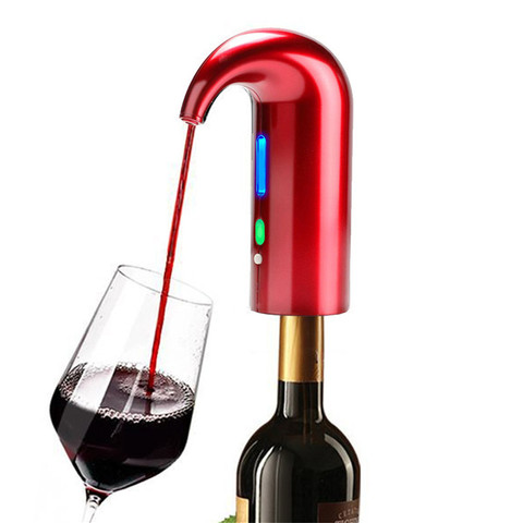 Decantador de vino eléctrico inteligente portátil, vertedor de vino tinto automático, aireador, dosificador de vino, dispositivo para servir ► Foto 1/6