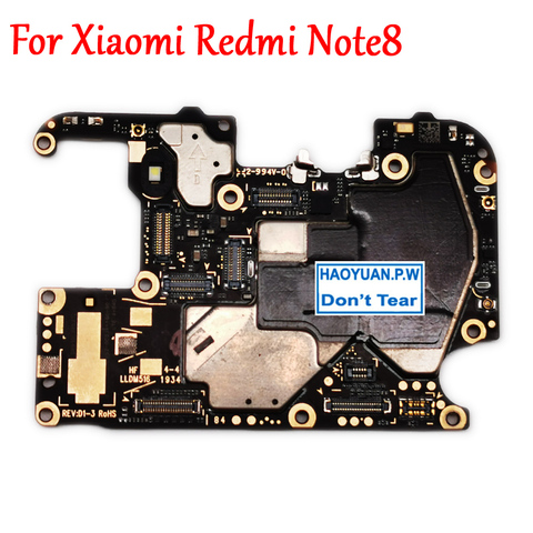 Placa base desbloqueada Original para Xiaomi Redmi Note 8, placa de circuito lógico, 100% probada, trabajo completo ► Foto 1/3