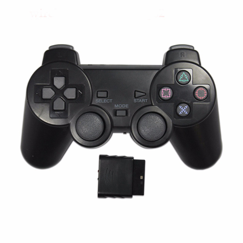 Mando inalámbrico de Color transparente para Sony PS2, mando de 2,4 GHz con vibración para Playstation 2 ► Foto 1/6