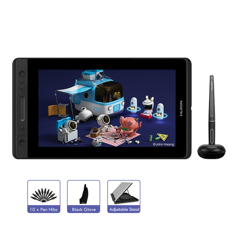 HUION-tableta Digital KAMVAS Pro 12 con bolígrafo sin batería, pantalla de dibujo con función de inclinación, AG Glass 8192 level, GT-116 ► Foto 1/6