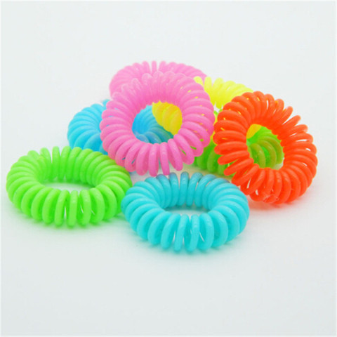 Accesorios para el cabello 1/10 Uds., coleteros de goma para el cabello sin pliegue, coleta transparente para teléfono, gomas elásticas para el pelo de plástico ► Foto 1/6