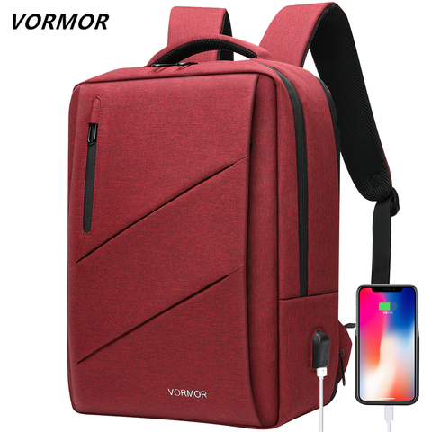 VORMOR-mochila escolar antirrobo con carga USB para hombre y mujer, morral para ordenador portátil, morral de viaje, 2022 ► Foto 1/6