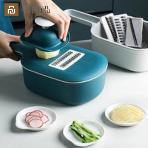 Youpin-Cortador Manual multifuncional de frutas y verduras, rallador de cocina con escurridor, rebanador para comida, Hogar Inteligente ► Foto 1/6