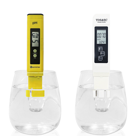 Medidor de PH ATC Digital portátil, TDS y EC 0-9999us/cm 0-9999ppm 0,00 ~ 14,00, calibración automática de agua, vino y orina para acuario ► Foto 1/6