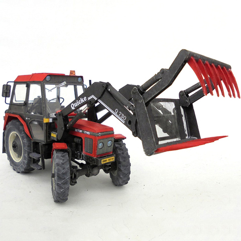 Zetor 7745 1:32 Tractor 4 herramientas de plegable de 3D modelo de papel manualidades hágalo usted mismo adulto hecho a mano artesanía juguetes ZX-022 23 ► Foto 1/6