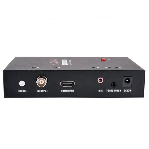 Grabadora de captura de vídeo HDMI SDI con control remoto, compatible con interruptor de pie para dispositivos médicos, no se necesita pc necesita micrófono, Memoria flash usb de tarjeta sd ► Foto 1/4