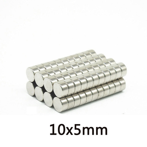 Imanes de disco de neodimio potentes, 10x5mm, diámetro de búsqueda de 10x5mm, imanes redondos de 10x5mm, 20/50/100 Uds. ► Foto 1/3