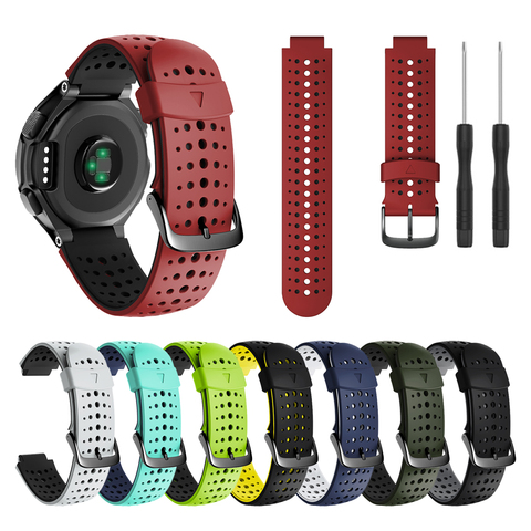 Pulsera deportiva de silicona correa para Garmin Forerunner 235, 220, 230, 620, 630 735XT banda de reloj de correa de reloj de pulsera Accesorios ► Foto 1/6