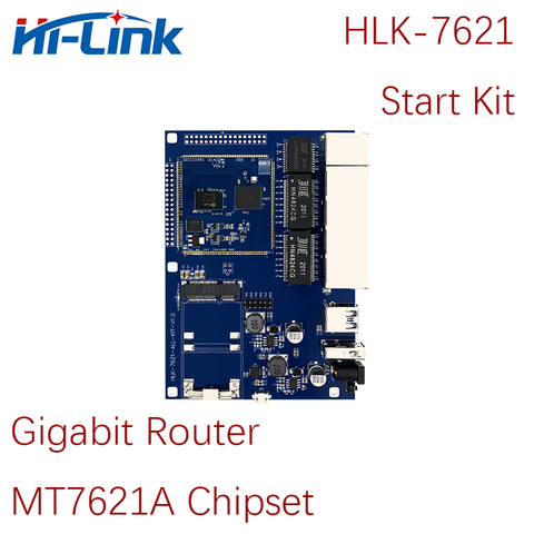 Módulo de enrutador Ethernet Gigabit GbE, con chip MT7621A, Kit de prueba de HLK-7621, placa de desarrollo, envío gratis ► Foto 1/6