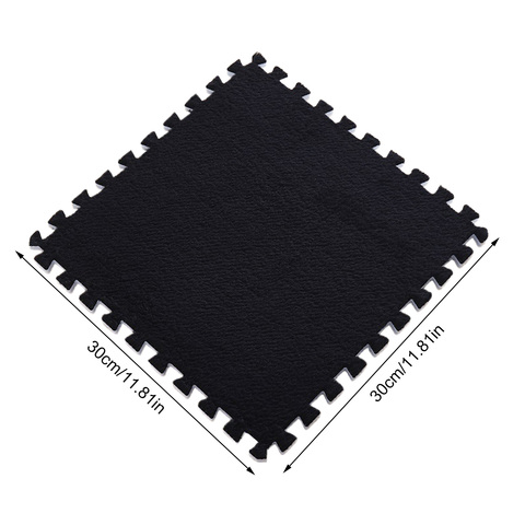 Alfombrilla de goma EVA para gimnasio en casa, alfombra gruesa de 30x30cm para suelo, alfombras de retazos, Yoga, 12 Uds. ► Foto 1/6