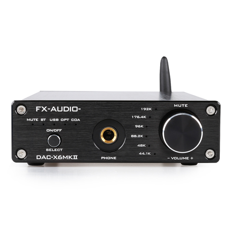 2022 FX-AUDIO DAC-X6MKII alta fidelidad de audio Bluetooth DAC/amplificador ESS9018 chip compatible con USB/coaxial/entrada óptica AC110/220V ► Foto 1/4