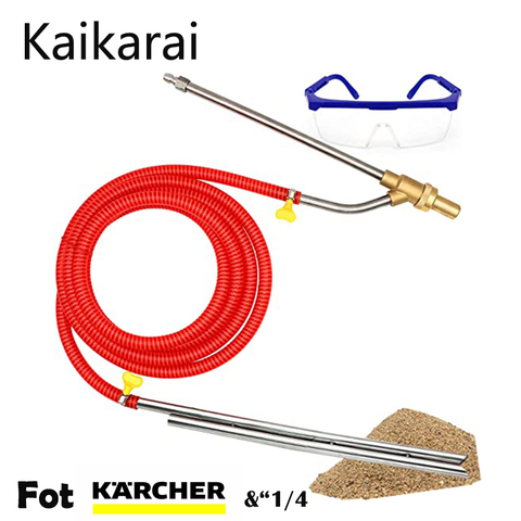 Kit de chorro de arena a presión, boquilla de chorro de arena, conexión rápida de 1/4 pulgadas o Compatible con máquina de arena Karcher k2-k7 ► Foto 1/1