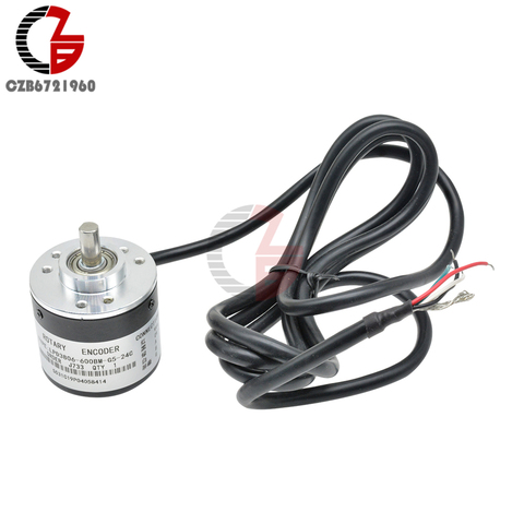 600/2400 pulso codificador rotatorio incremental DC 5 V-24 V 1 2 Fase AB fotoeléctrico Encoder 600 P/R para velocidad de rotación ángulo ► Foto 1/6