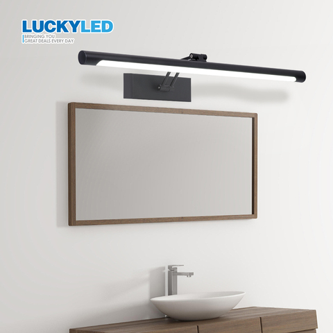 LUCKYLED-Lámpara Led de pared de 8W y 12W, luz para espejo de baño, resistente al agua, vanidad, CA 85-265V, aplique de luz montado en la pared, lámparas ► Foto 1/6