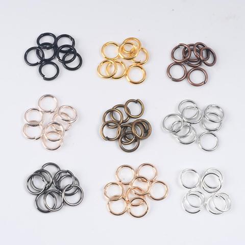 Anillos abiertos de un solo bucle de 3-12mm, accesorios para la fabricación de joyas, conectores de anillos partidos para suministros de joyería, 100-200 Uds. ► Foto 1/6