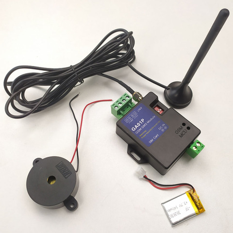 Minisistema de alarma GSM inteligente, sistema de seguridad con batería recargable para alerta de fallo de energía con soporte magnético, GA01P ► Foto 1/2