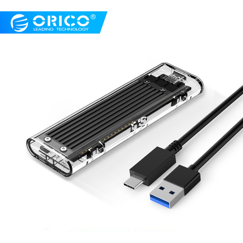 ORICO-Adaptador de tarjeta de Disco Duro USB 3,1 a M.2 NGFF SSD, Cubierta para SSD y HDD de tarjeta para Disco Duro SATA de 2230/2242/2260/2280 m2 ► Foto 1/6