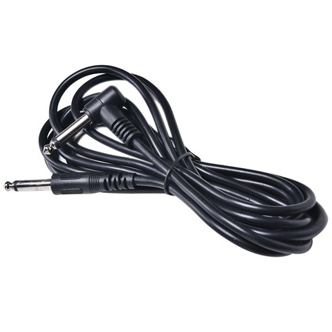 Cable de amplificador de guitarra 3m, Cable de parche eléctrico, amplificador de guitarra, 2 enchufes, negro ► Foto 1/6
