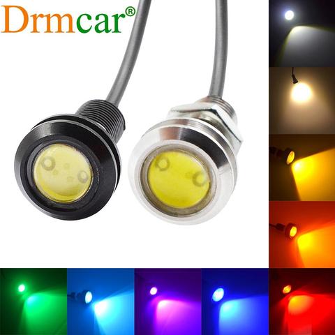 18mm 23mm Auto DRL 12V Led ojo de águila bombilla diurna de señal de vuelta de las luces de marcha atrás aparcamiento lámpara impermeable de la luz de niebla ► Foto 1/6