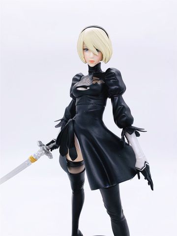 Anime Game NieR: Automata 2b YoRHa No. 2 tipo B PVC figura de acción modelo de dibujos animados juguetes coleccionables muñeca lelakaya Dropshipping 30CM ► Foto 1/6